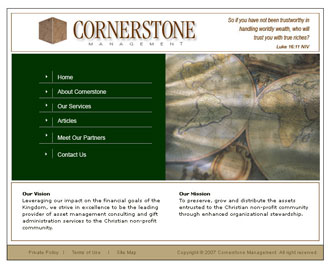 Cornerstone Management Website
